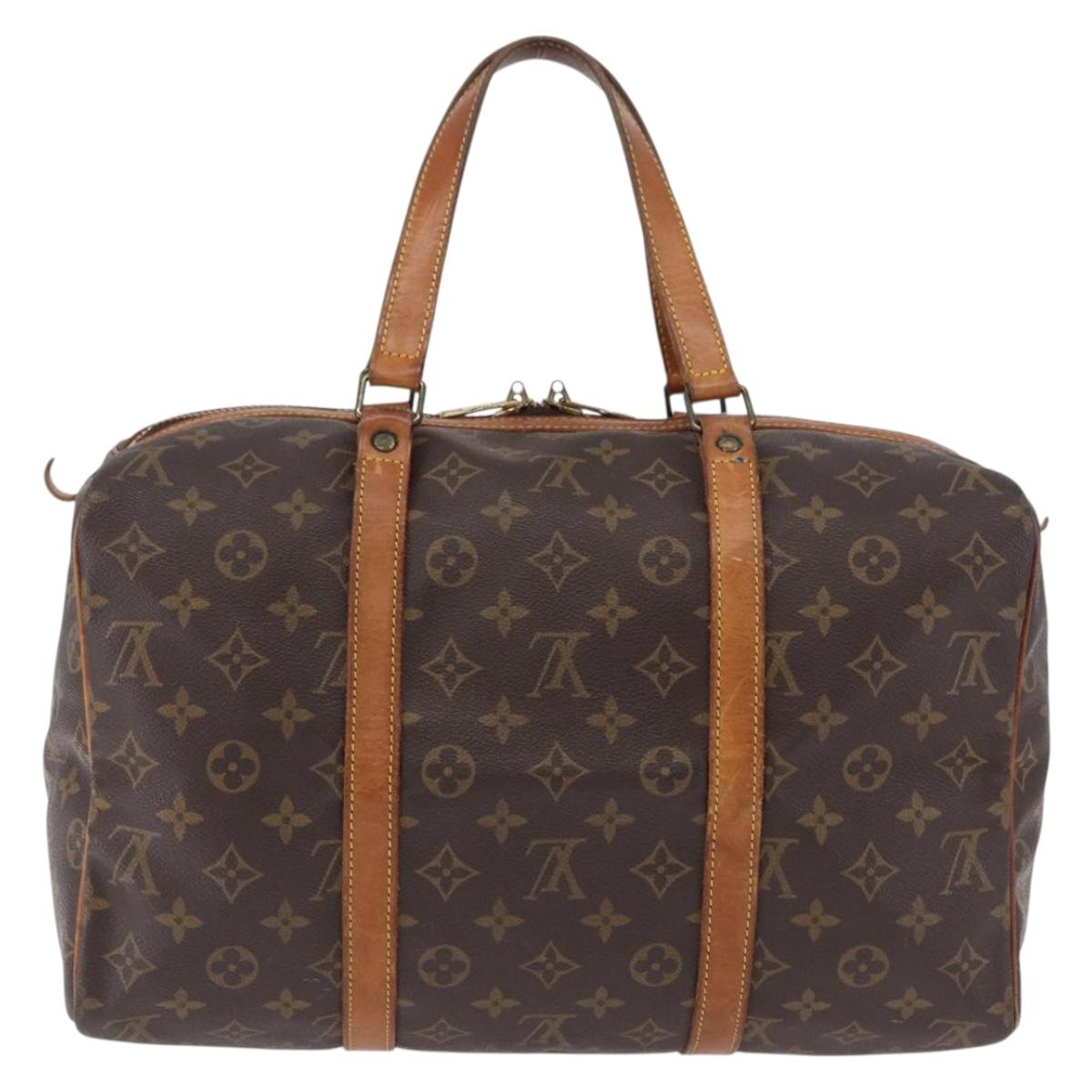 LOUIS VUITTON Monogram Sac Souple 35 Boston Bag M41626 LV Auth BA14674
