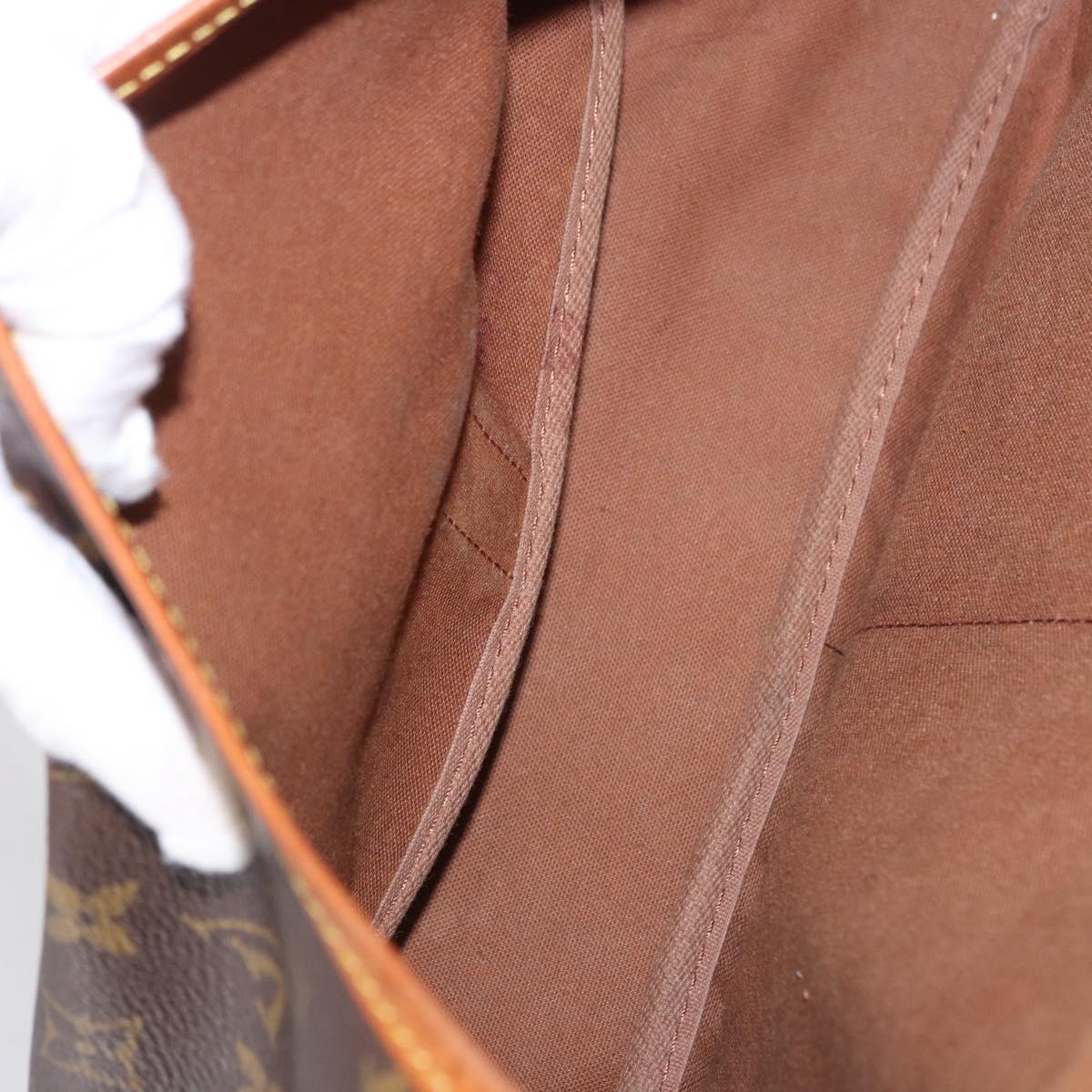 LOUIS VUITTON Monogram Saumur 35 Shoulder Bag M42254 LV Auth BA14675