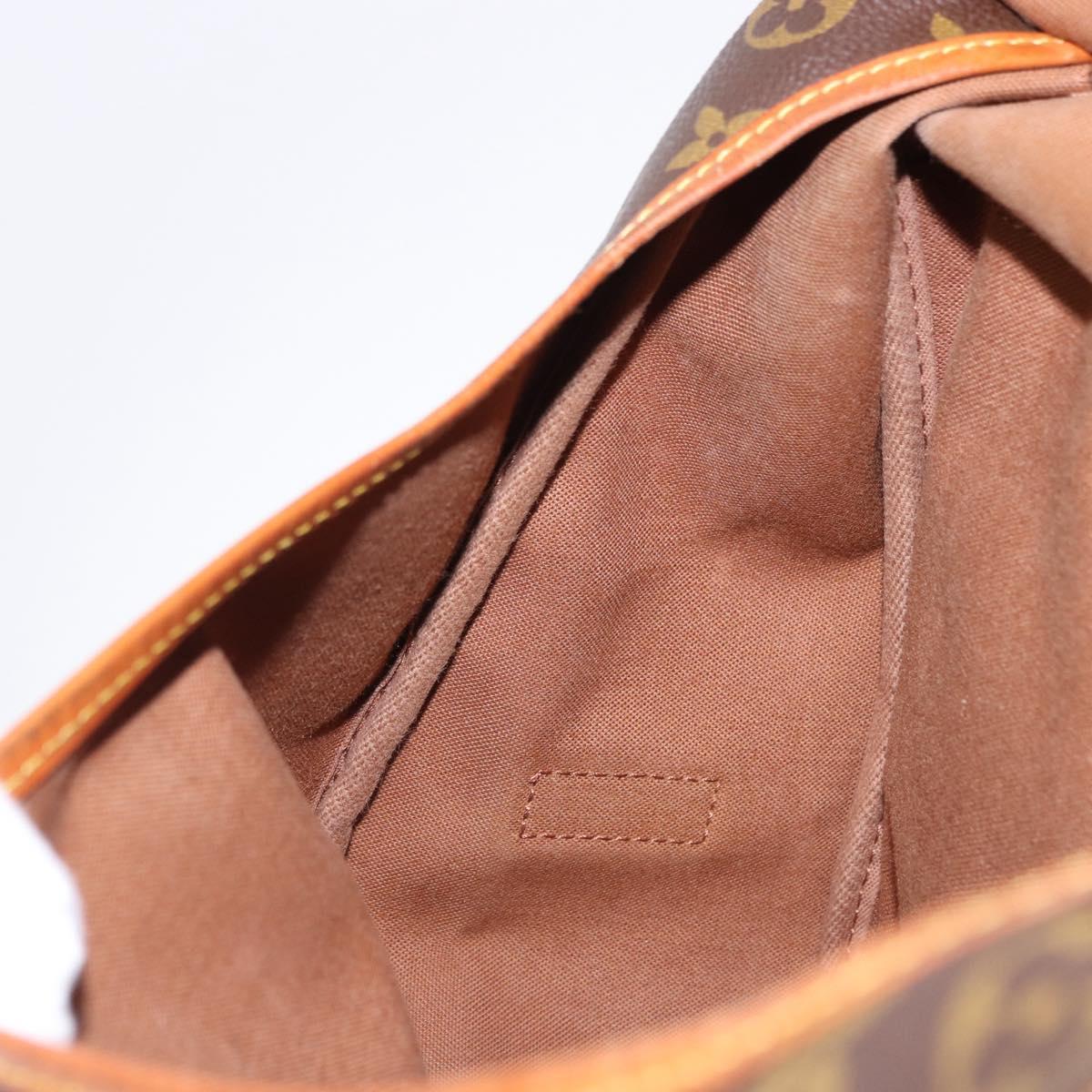 LOUIS VUITTON Monogram Saumur 35 Shoulder Bag M42254 LV Auth BA14675