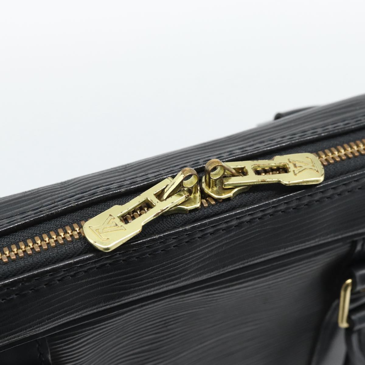LOUIS VUITTON Epi Porte Documents Voyage Business Bag Black M54472 Auth BA14676