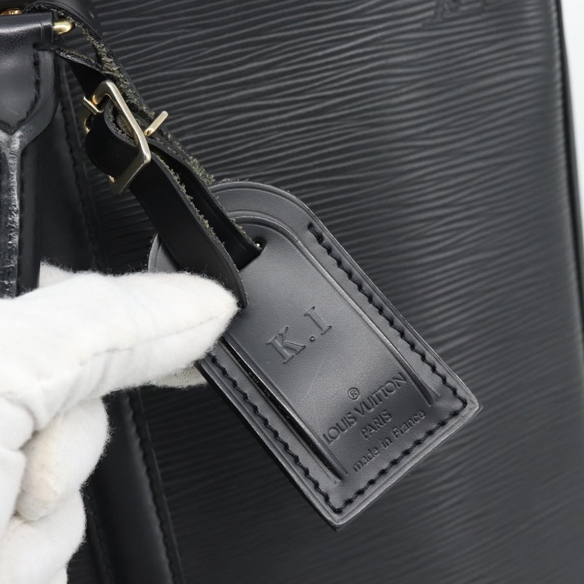 LOUIS VUITTON Epi Porte Documents Voyage Business Bag Black M54472 Auth BA14676
