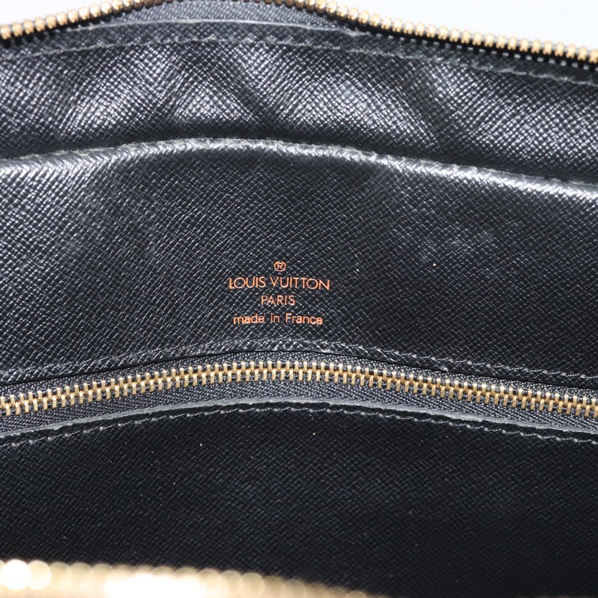 LOUIS VUITTON Epi Porte Documents Voyage Business Bag Black M54472 Auth BA14676