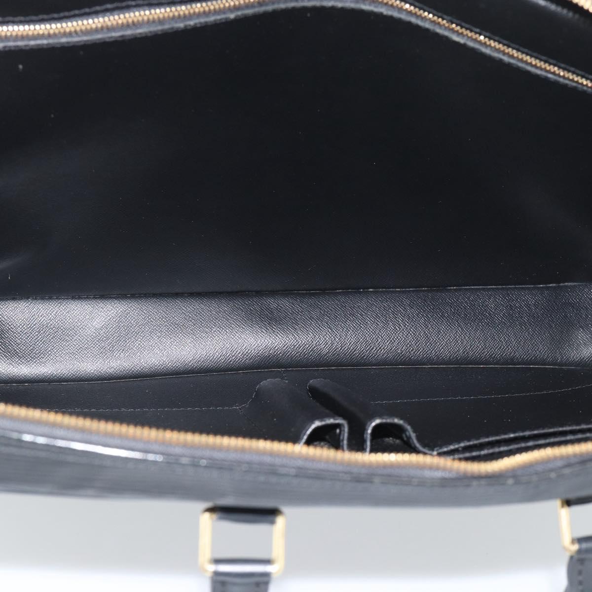LOUIS VUITTON Epi Porte Documents Voyage Business Bag Black M54472 Auth BA14676
