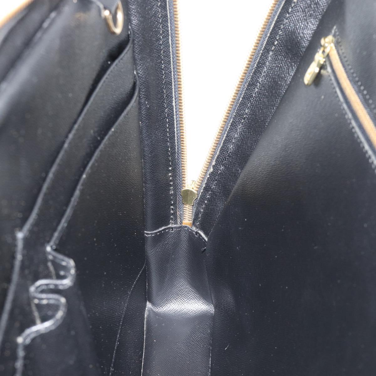 LOUIS VUITTON Epi Porte Documents Voyage Business Bag Black M54472 Auth BA14676