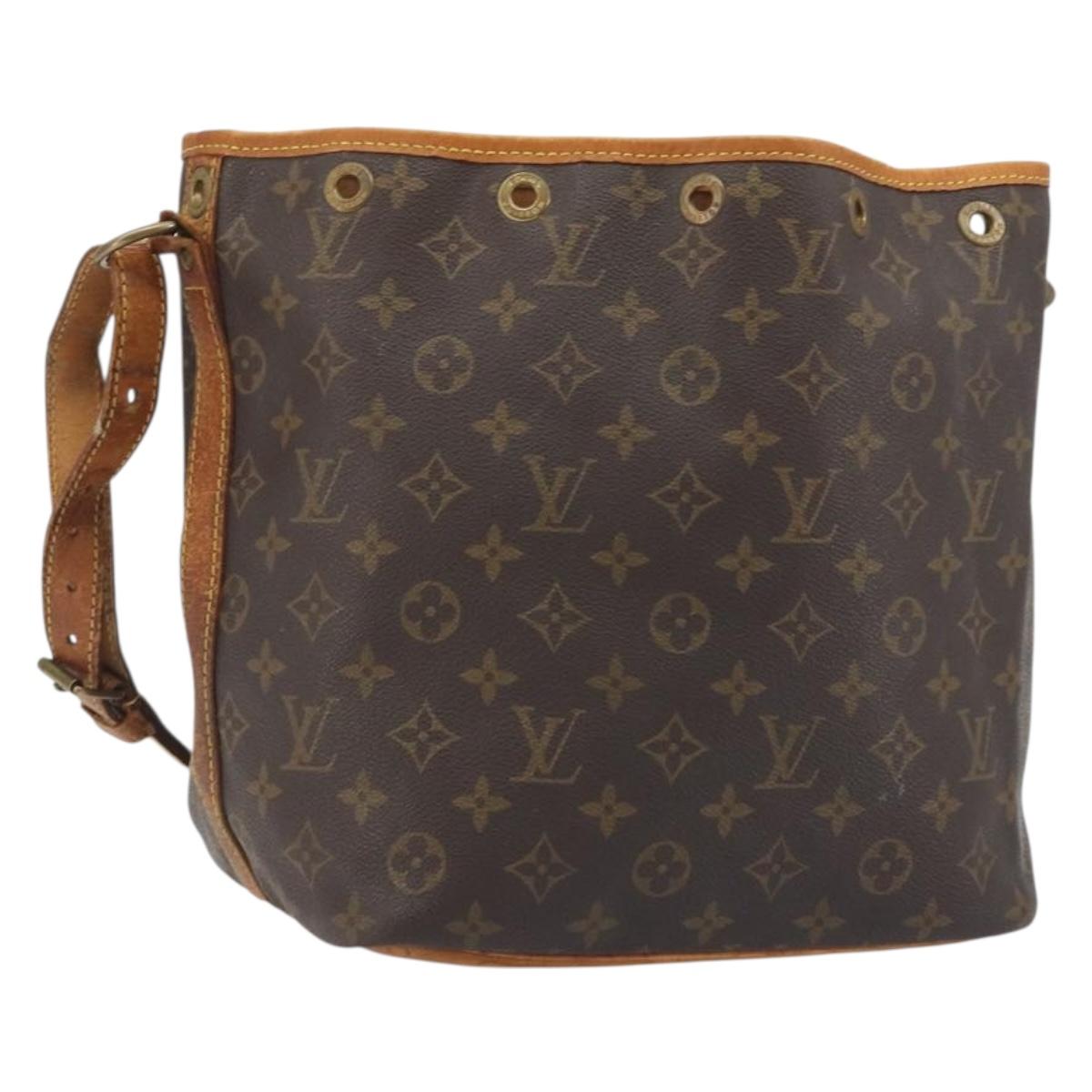 LOUIS VUITTON Monogram Petit Noe Shoulder Bag M42226 LV Auth BA14677