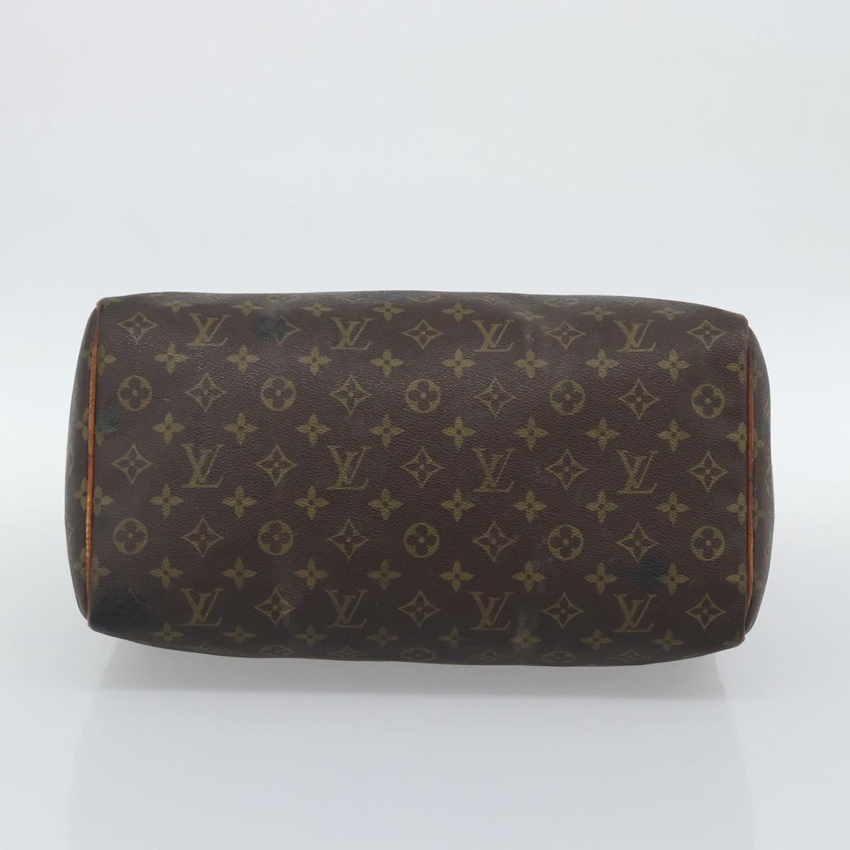 LOUIS VUITTON Monogram Speedy 35 Hand Bag M41524 LV Auth BA14678