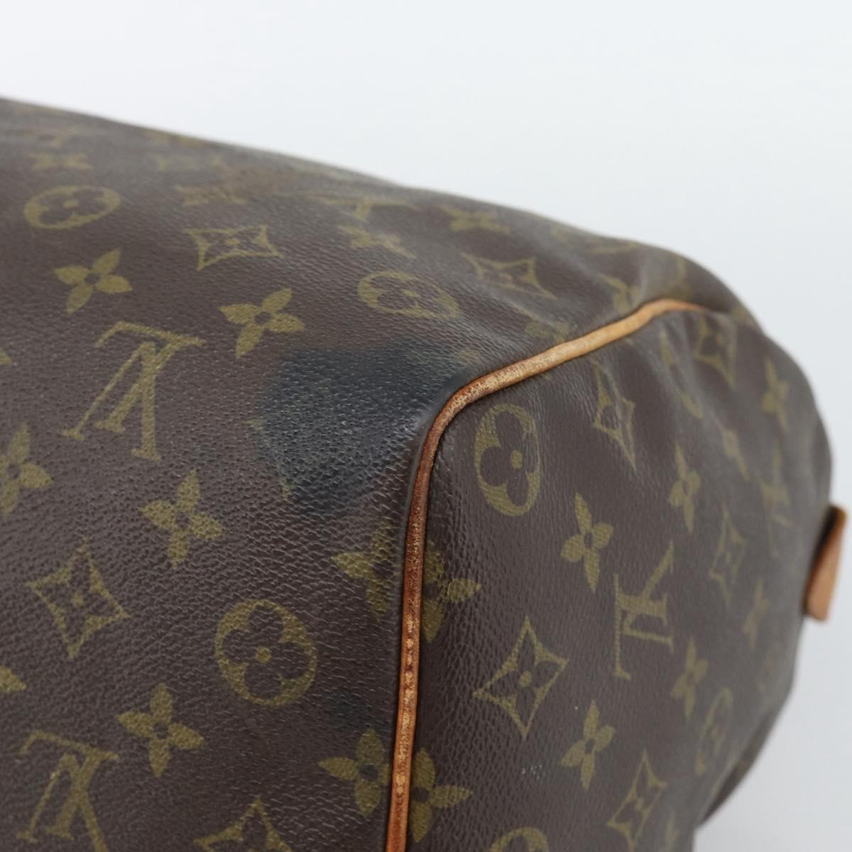 LOUIS VUITTON Monogram Speedy 35 Hand Bag M41524 LV Auth BA14678
