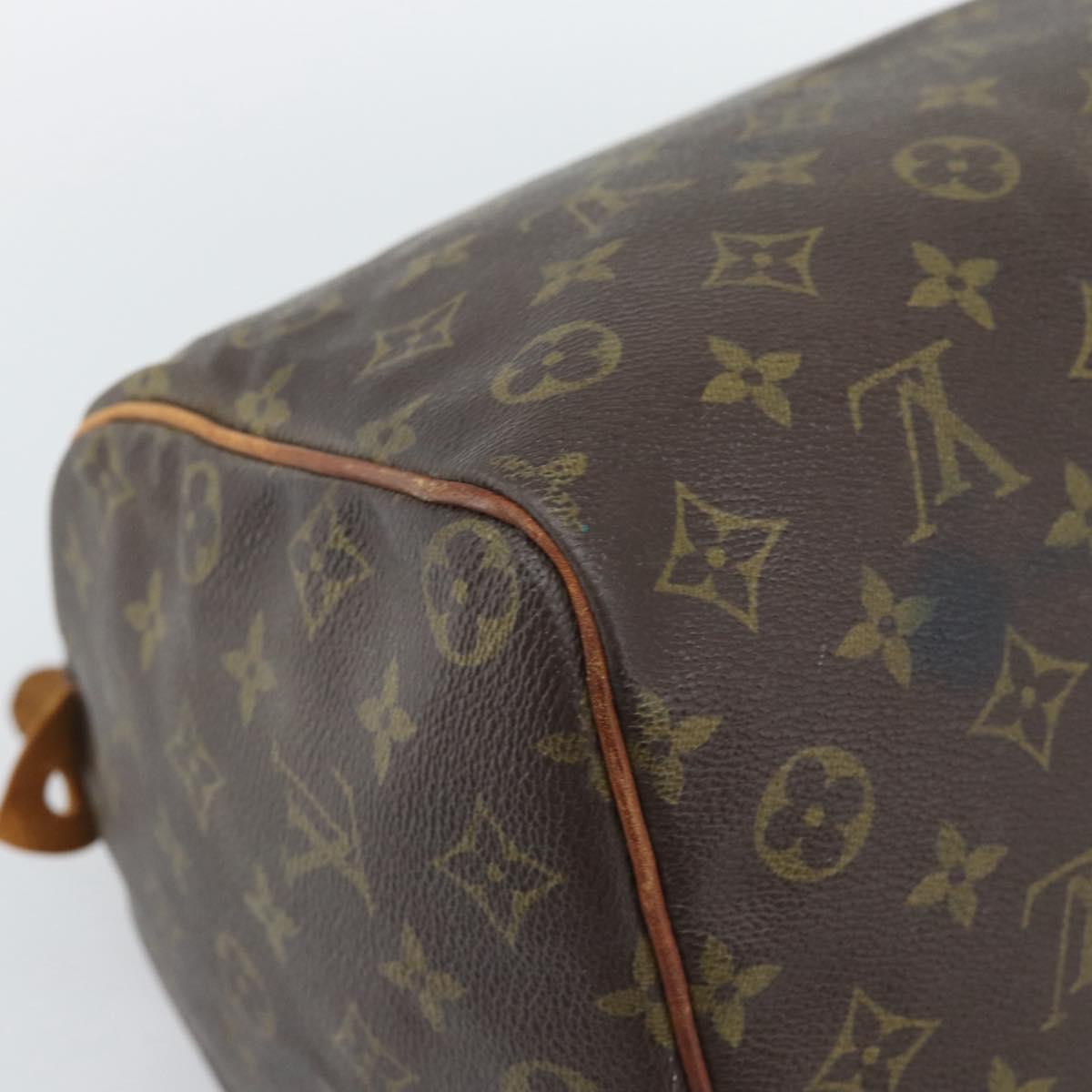 LOUIS VUITTON Monogram Speedy 35 Hand Bag M41524 LV Auth BA14678