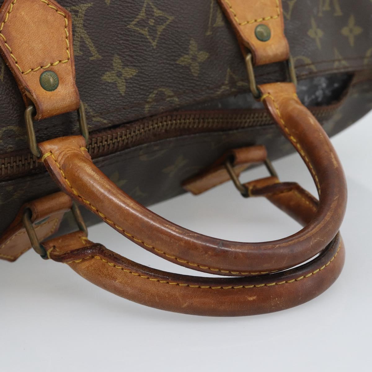 LOUIS VUITTON Monogram Speedy 35 Hand Bag M41524 LV Auth BA14678