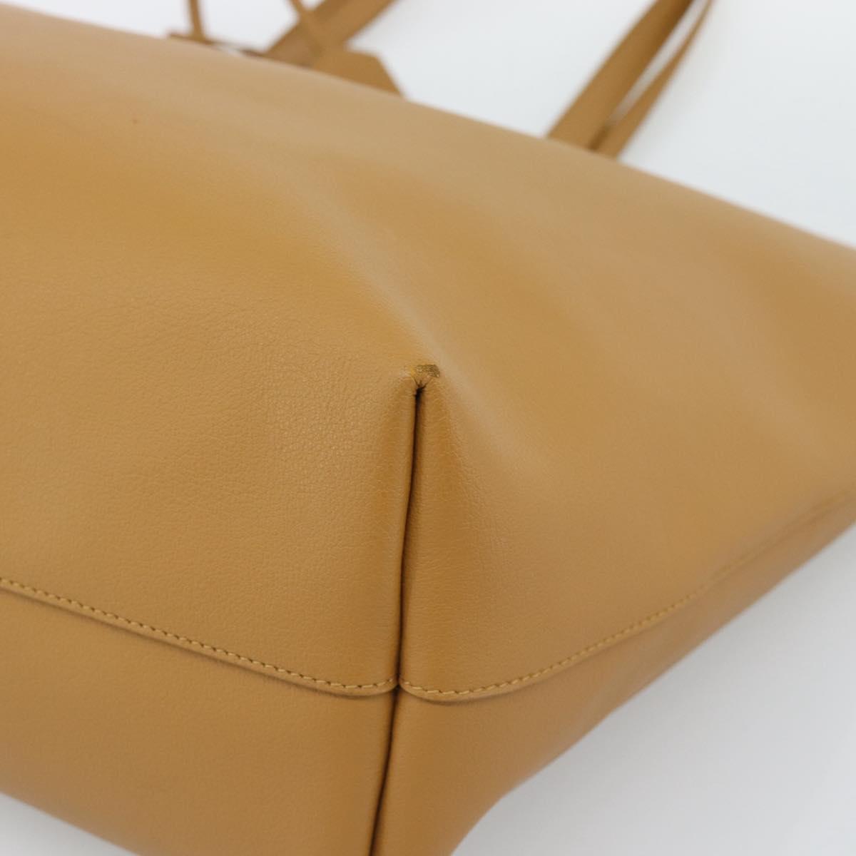 SAINT LAURENT Tote Bag Leather Brown 600281 Auth BA14682A