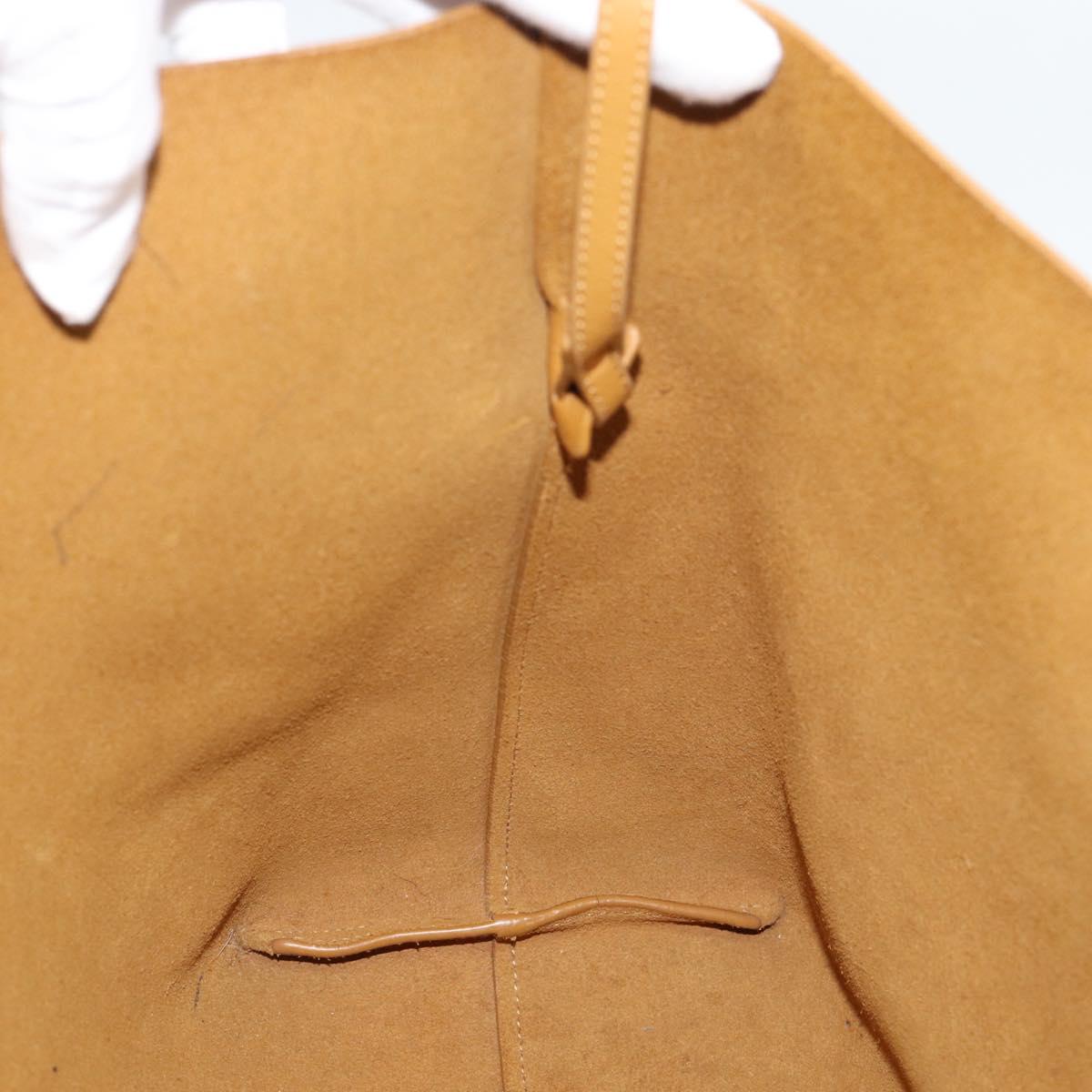 SAINT LAURENT Tote Bag Leather Brown 600281 Auth BA14682A