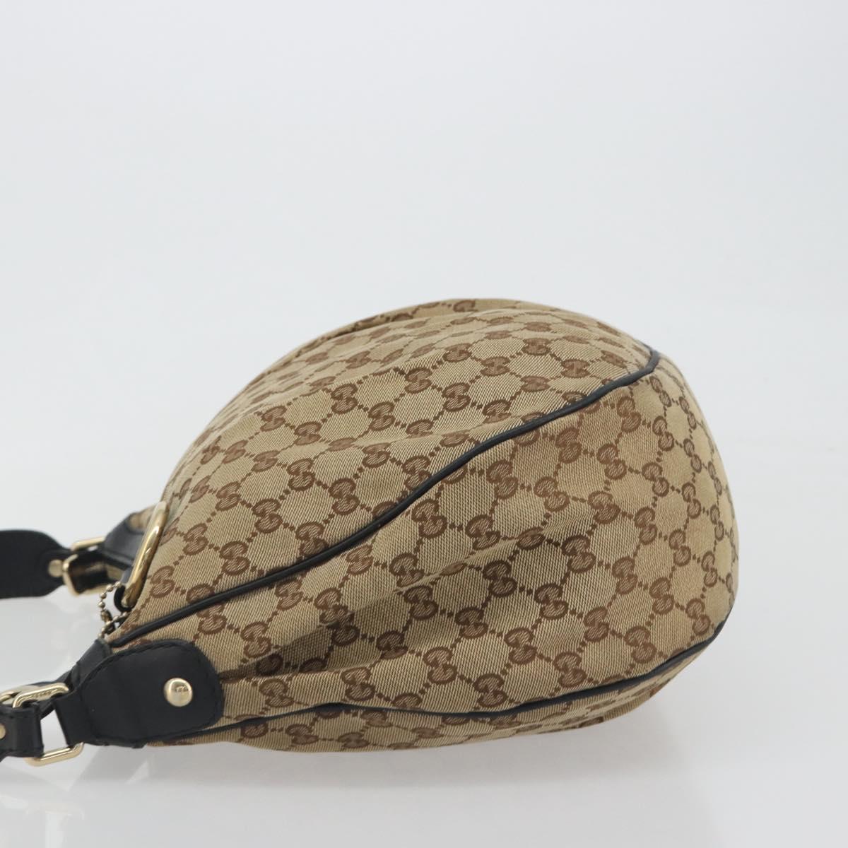 GUCCI GG Canvas Sukey Shoulder Bag Beige Gold Tone 232955 Auth BA14683A