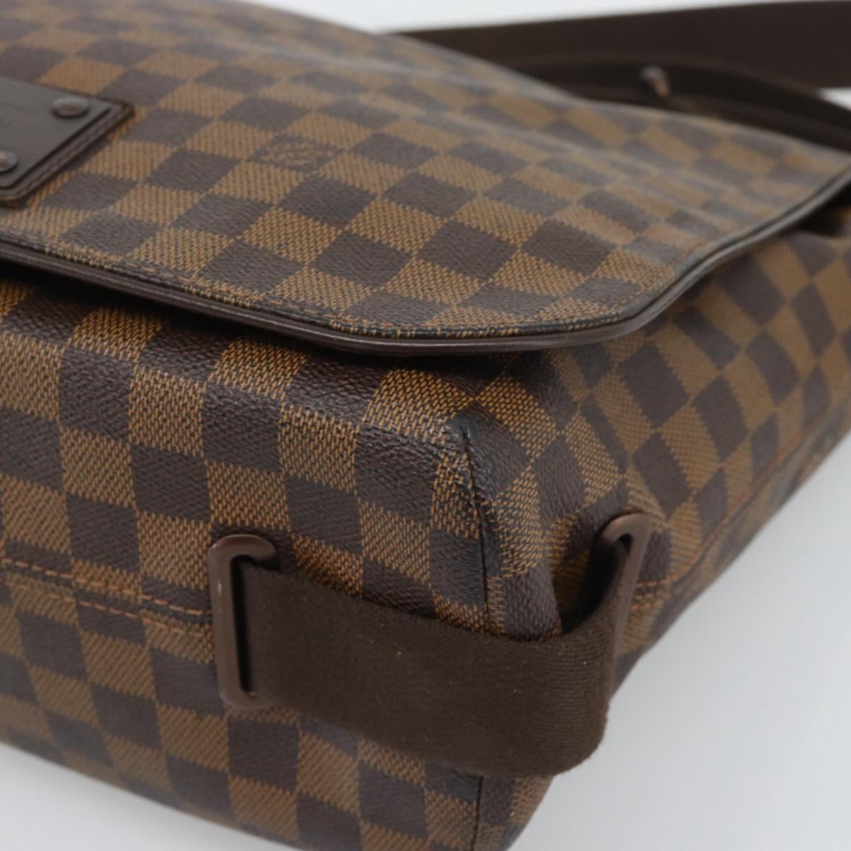 LOUIS VUITTON Damier Ebene Brooklyn GM Shoulder Bag N51212 LV Auth BA14690A