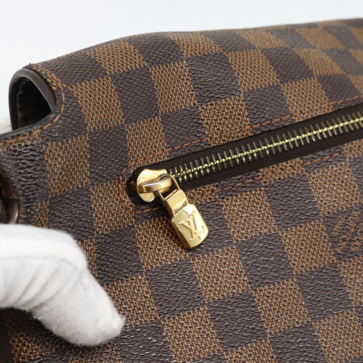 LOUIS VUITTON Damier Ebene Brooklyn GM Shoulder Bag N51212 LV Auth BA14690A