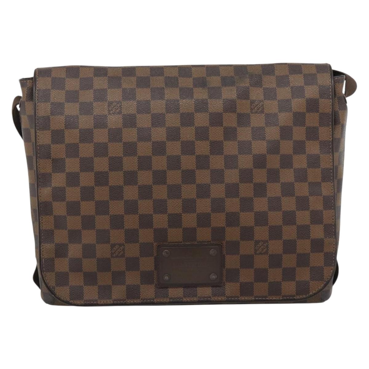 LOUIS VUITTON Damier Ebene Brooklyn GM Shoulder Bag N51212 LV Auth BA14690A
