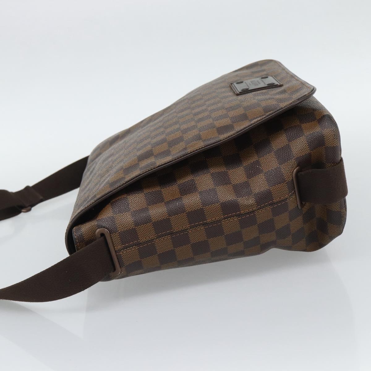 LOUIS VUITTON Damier Ebene Brooklyn GM Shoulder Bag N51212 LV Auth BA14690A