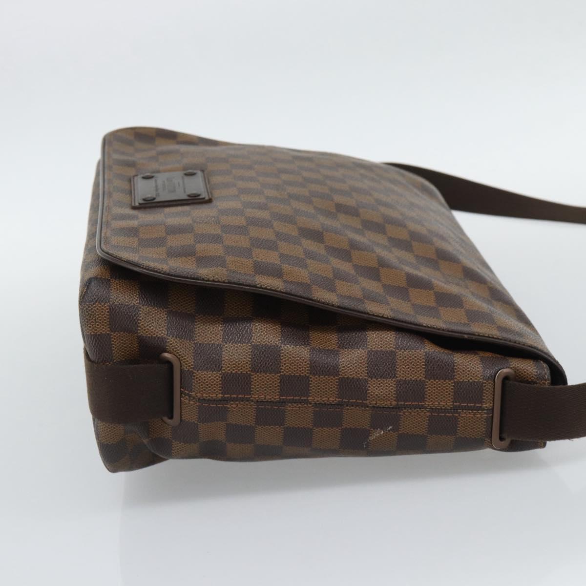 LOUIS VUITTON Damier Ebene Brooklyn GM Shoulder Bag N51212 LV Auth BA14690A