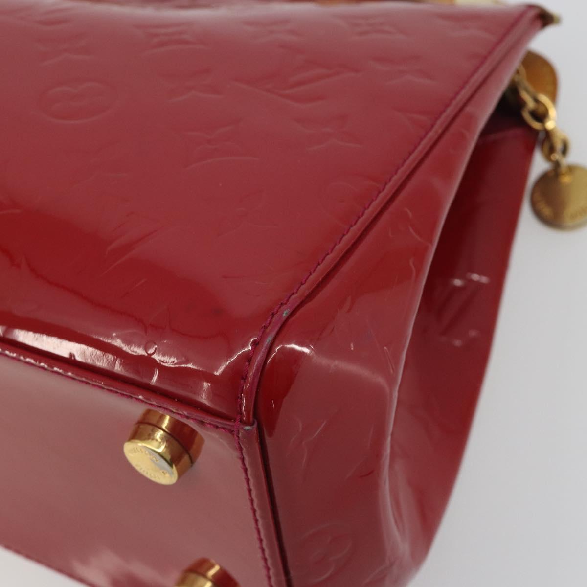 LOUIS VUITTON Monogram Vernis Blair MM Hand Bag Rose Andian M91798 Auth BA14693