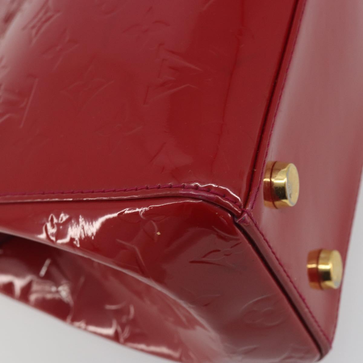 LOUIS VUITTON Monogram Vernis Blair MM Hand Bag Rose Andian M91798 Auth BA14693
