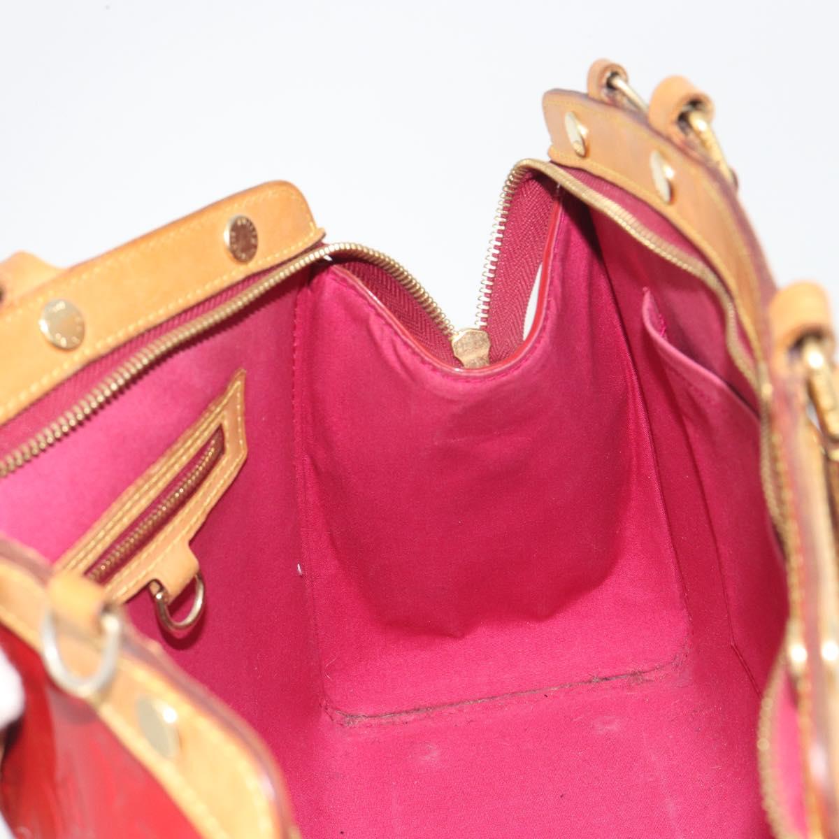 LOUIS VUITTON Monogram Vernis Blair MM Hand Bag Rose Andian M91798 Auth BA14693