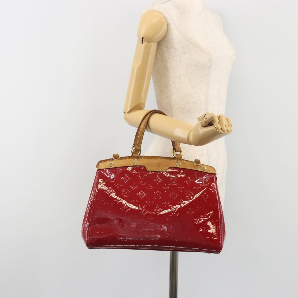 LOUIS VUITTON Monogram Vernis Blair MM Hand Bag Rose Andian M91798 Auth BA14693