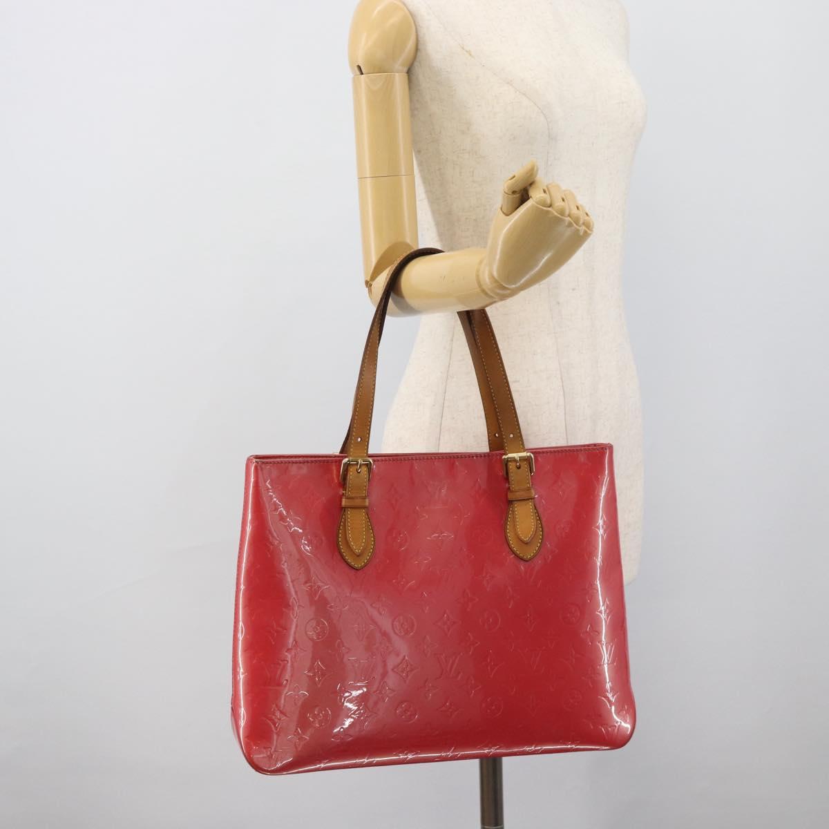 LOUIS VUITTON Monogram Vernis Brentwood Tote Bag Fran Boise M9151F Auth BA14695