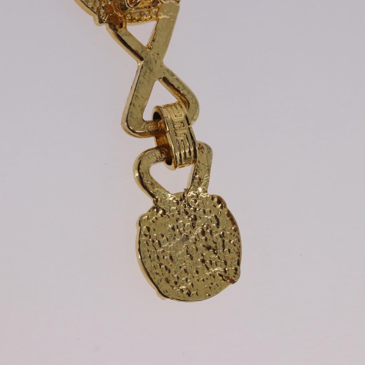 Gianni Versace Medusa Earring Metal Gold Tone Auth BA14710V