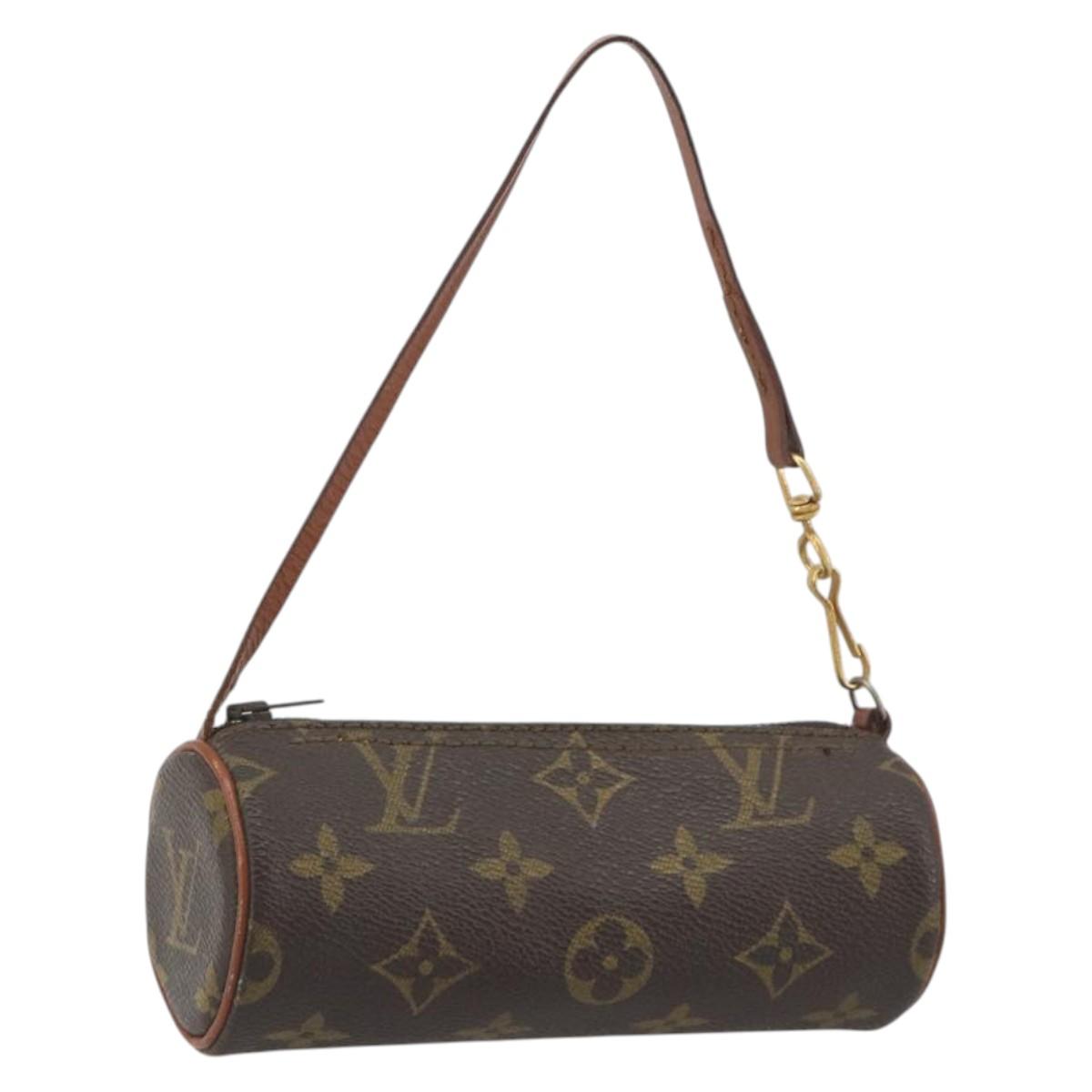 LOUIS VUITTON Monogram Papillon Pouch LV Auth BA14711