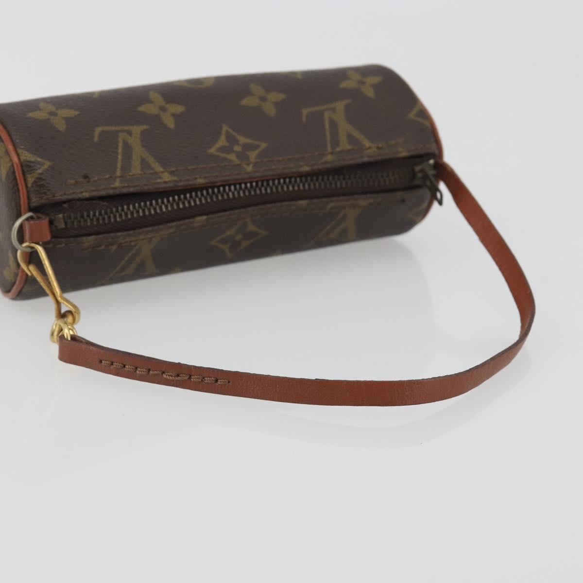 LOUIS VUITTON Monogram Papillon Pouch LV Auth BA14711