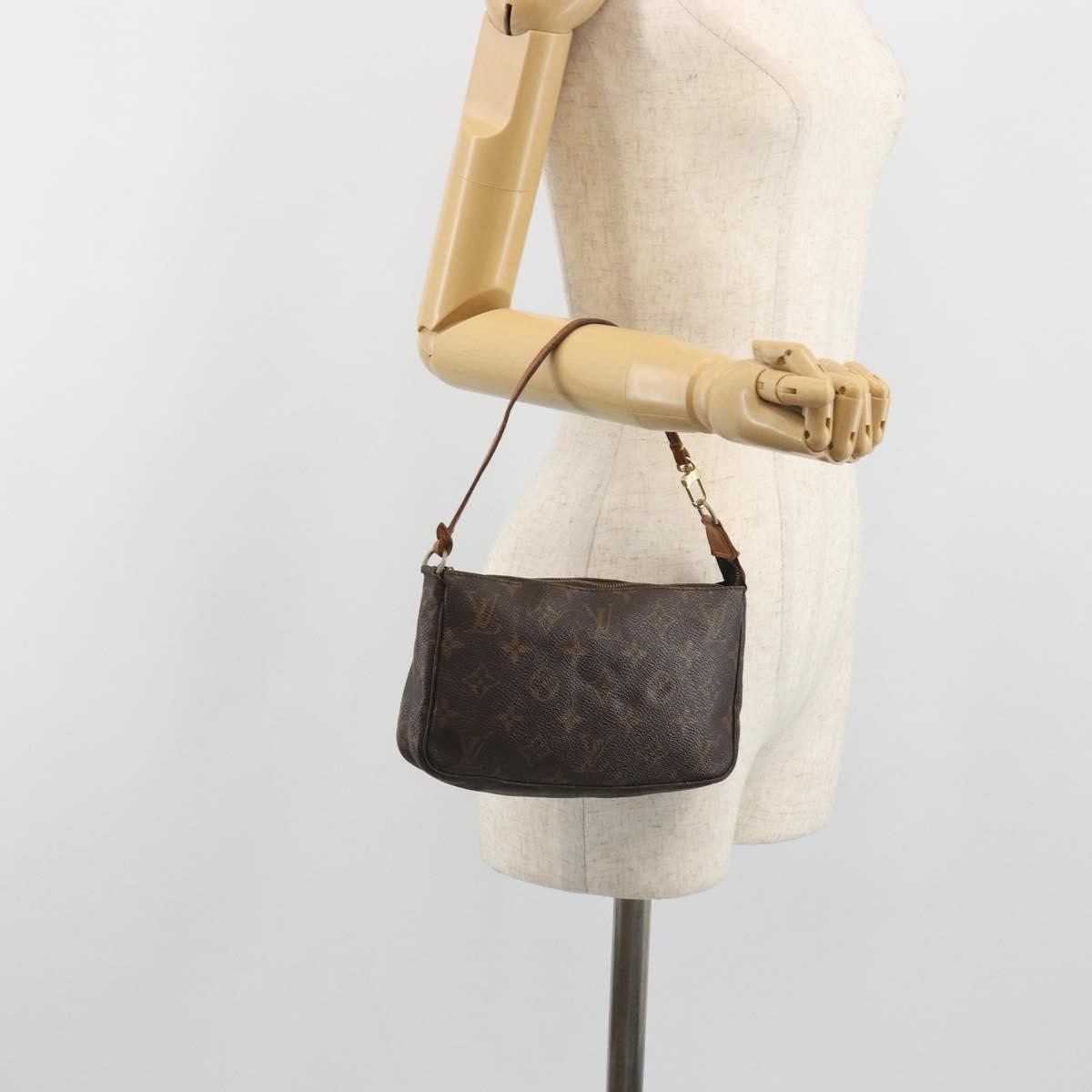 LOUIS VUITTON Monogram Pochette Accessoires Pouch M51980 LV Auth BA14713