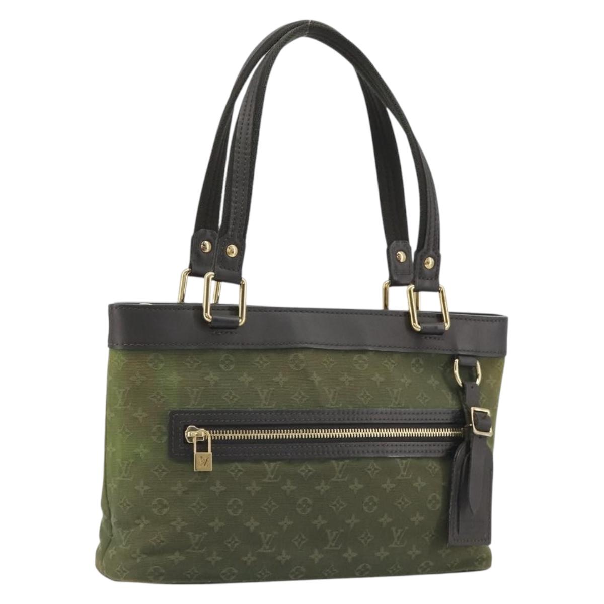 LOUIS VUITTON Monogram Mini Lucille PM Hand Bag TST Khaki M92682 LV Auth BA14724
