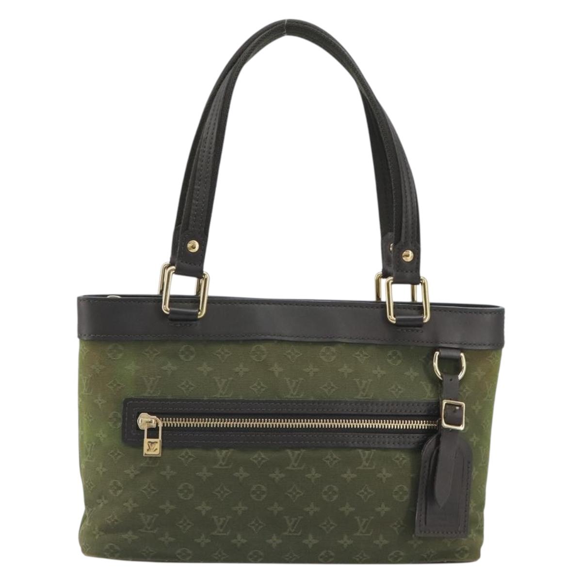 LOUIS VUITTON Monogram Mini Lucille PM Hand Bag TST Khaki M92682 LV Auth BA14724