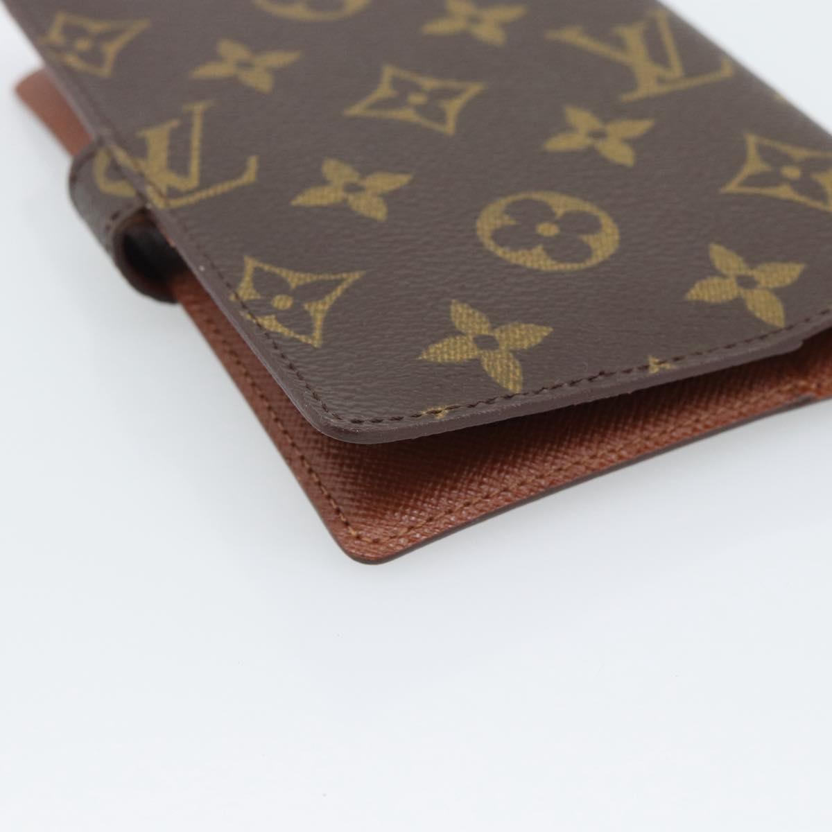 LOUIS VUITTON Monogram Agenda PM Day Planner Cover R20005 LV Auth BA14730
