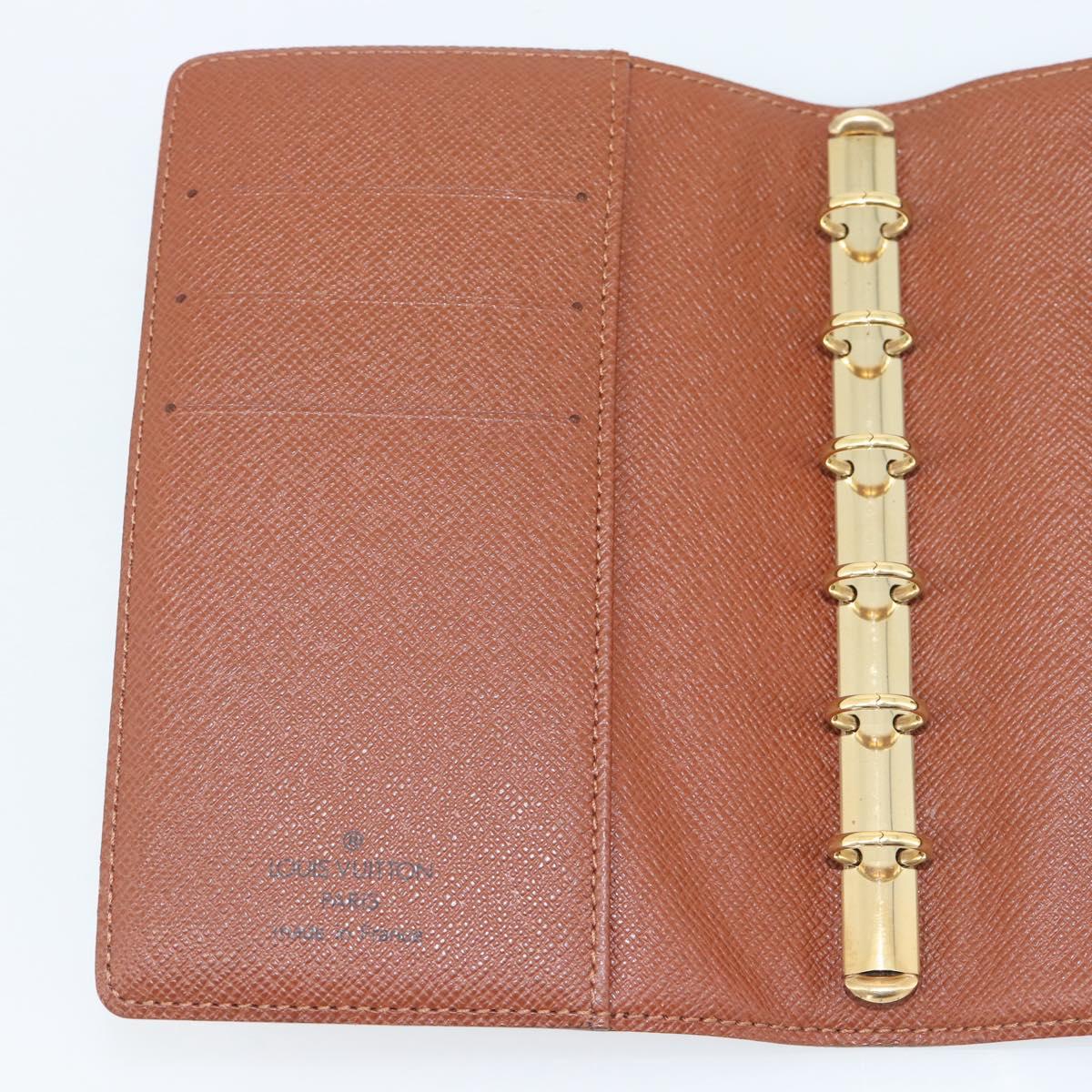 LOUIS VUITTON Monogram Agenda PM Day Planner Cover R20005 LV Auth BA14730