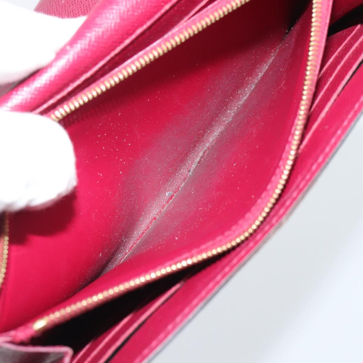 LOUIS VUITTON Monogram Portefeuille Sarah Long Wallet Pink M60531 Auth BA14731