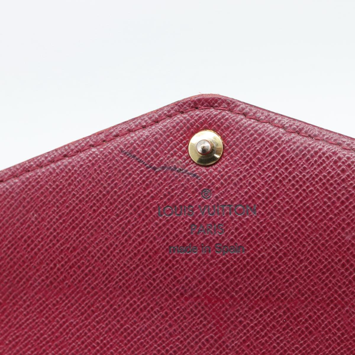 LOUIS VUITTON Monogram Portefeuille Sarah Long Wallet Pink M60531 Auth BA14731
