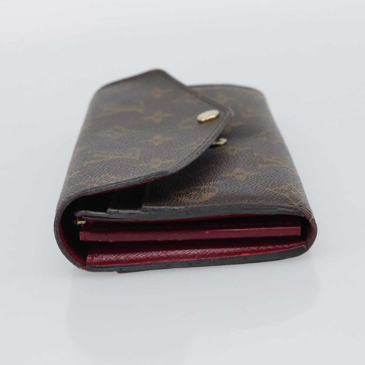 LOUIS VUITTON Monogram Portefeuille Sarah Long Wallet Pink M60531 Auth BA14731