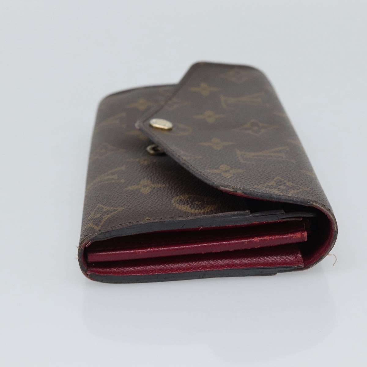 LOUIS VUITTON Monogram Portefeuille Sarah Long Wallet Pink M60531 Auth BA14731