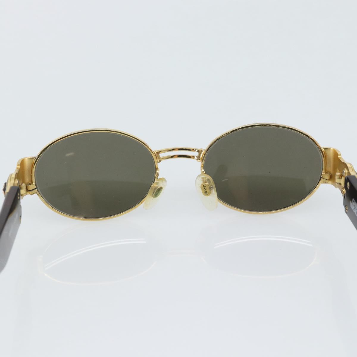 Gianni Versace Medusa Sunglasses Plastic Brown Gold Tone Auth BA14748