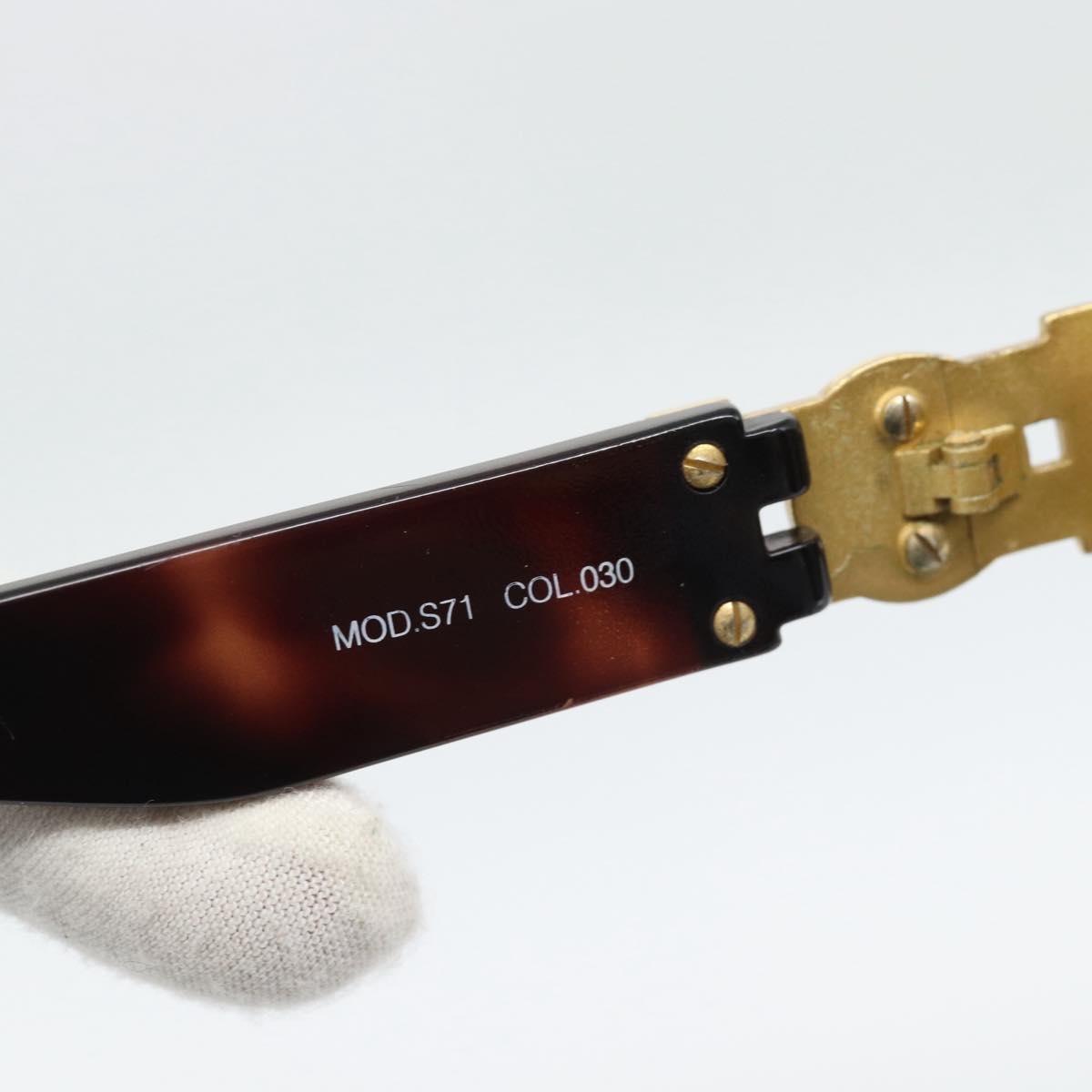 Gianni Versace Medusa Sunglasses Plastic Brown Gold Tone Auth BA14748