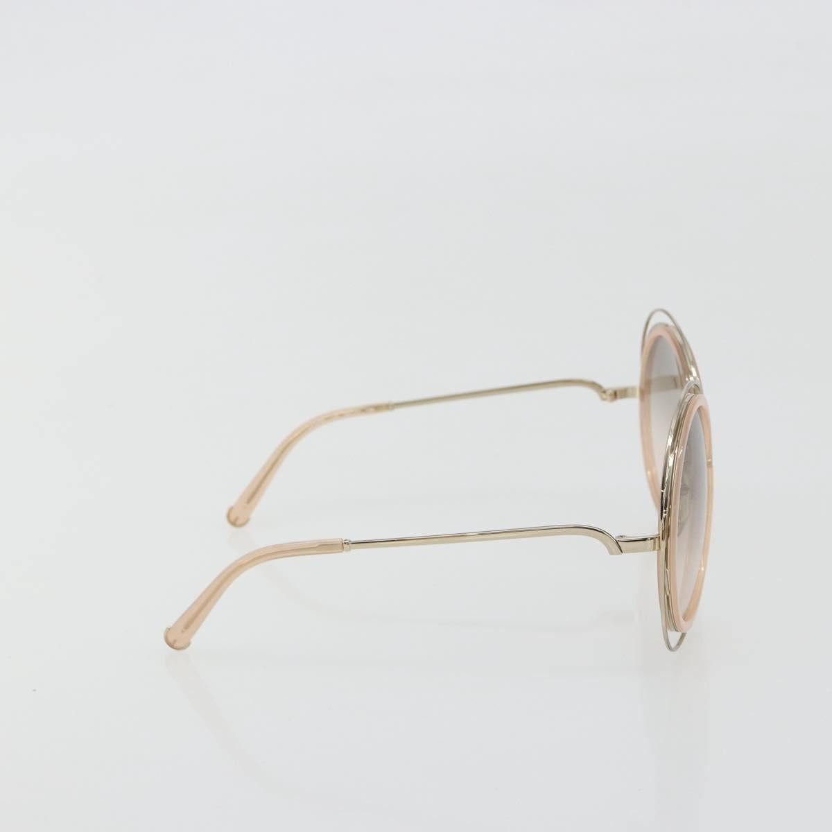 Chloe Sunglasses Metal Beige Gold Tone Auth BA14749M