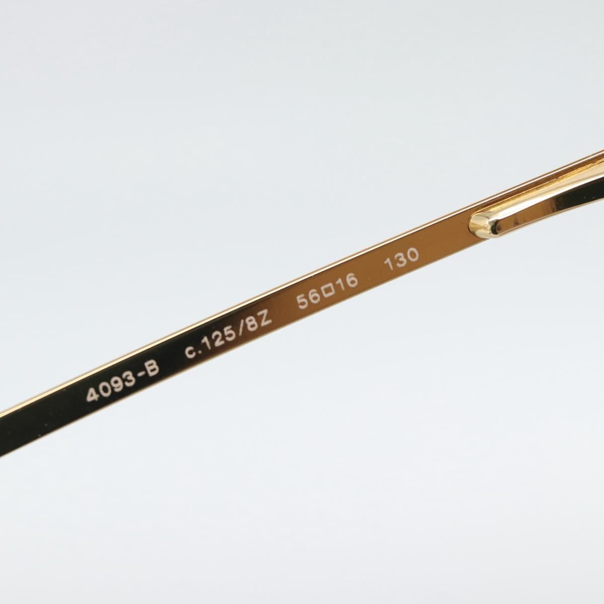 CHANEL Sunglasses Metal Gold Tone CC Auth BA14750M