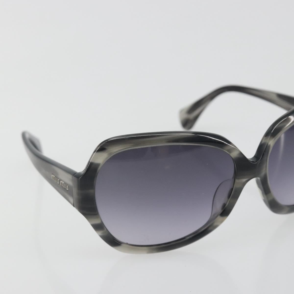 Miu Miu Sunglasses Plastic Black Silver Auth BA14751