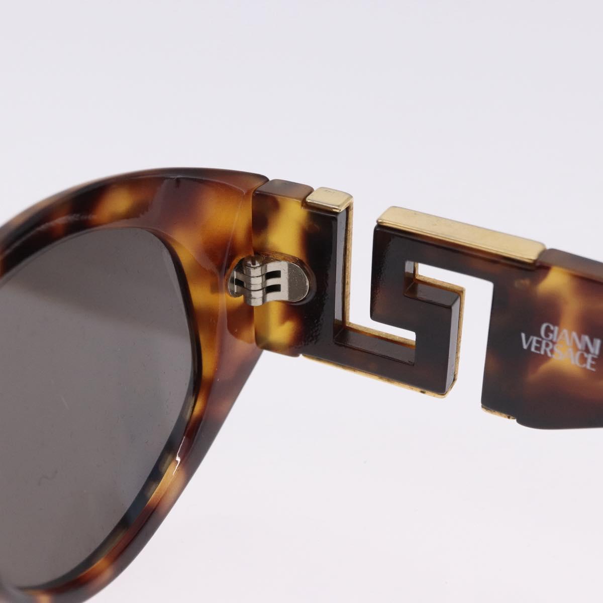 Gianni Versace Sunglasses Plastic Brown Gold Tone Auth BA14752