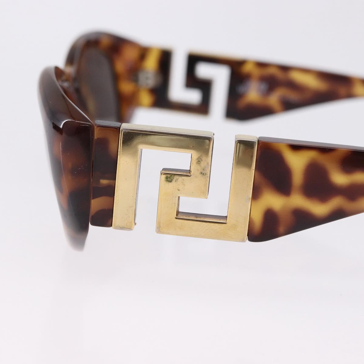 Gianni Versace Sunglasses Plastic Brown Gold Tone Auth BA14752