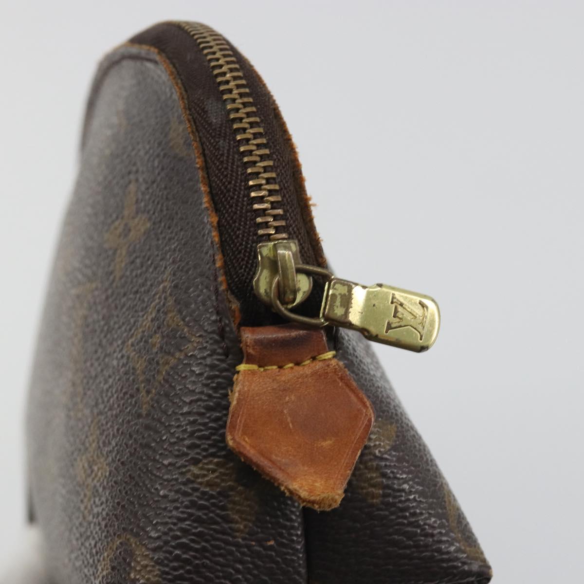 LOUIS VUITTON Monogram Pochette Cosmetic PM Cosmetic Pouch M47515 Auth BA14755