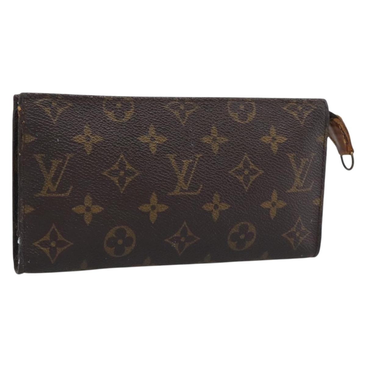 LOUIS VUITTON Monogram Bucket GM Pouch Accessory Pouch LV Auth BA14757