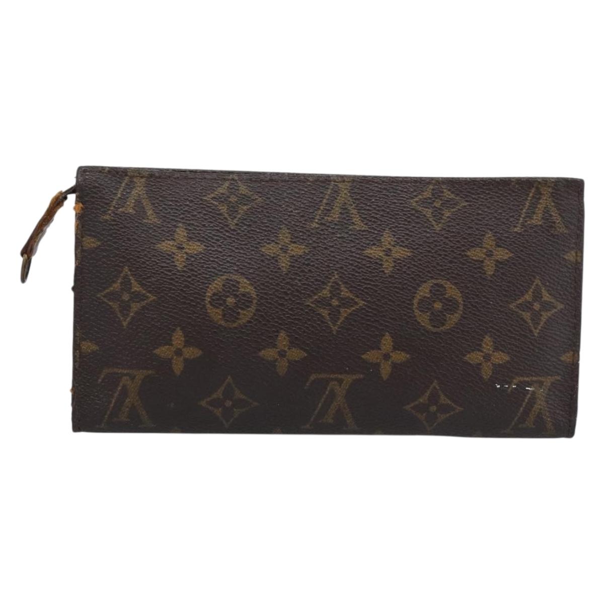 LOUIS VUITTON Monogram Bucket GM Pouch Accessory Pouch LV Auth BA14757