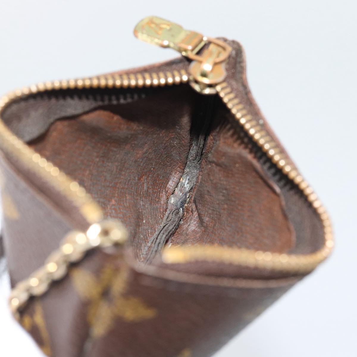LOUIS VUITTON Monogram Pochette Cles Coin Purse M62650 LV Auth BA14758