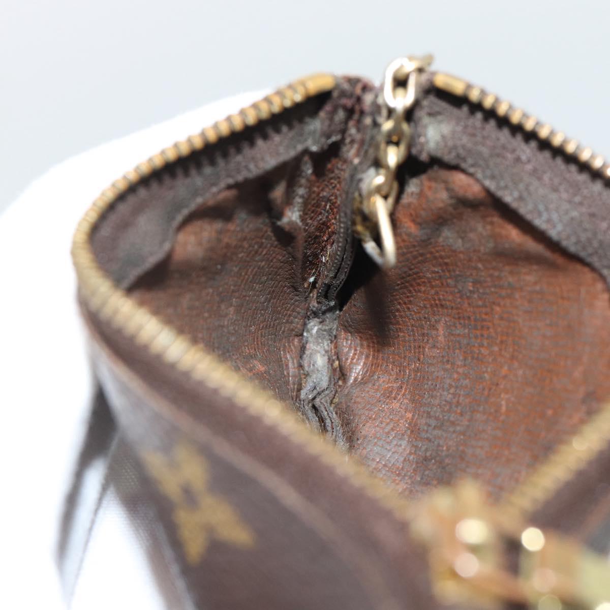 LOUIS VUITTON Monogram Pochette Cles Coin Purse M62650 LV Auth BA14758